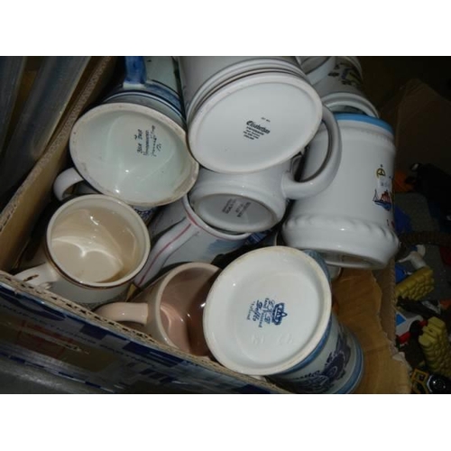 192 - A quantity of assorted tankards, COLLECT ONLY.