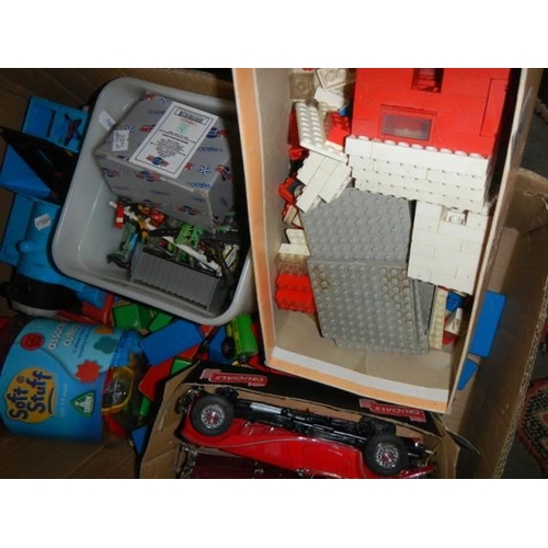 206 - A box of assorted toys including old Lego