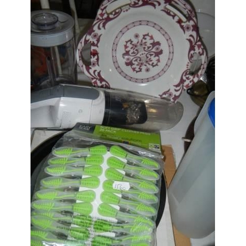 210 - A mixed lot of kitchen ware including food processor, COLLECT ONLY.