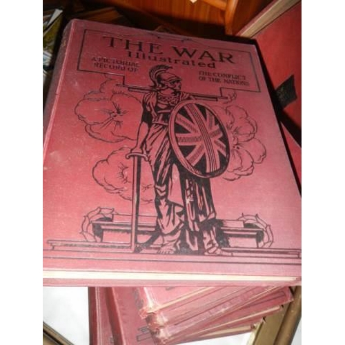 225 - Eight volumes of The War Illustrated.