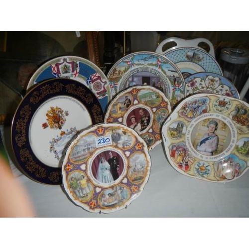 230 - A mixed lot of mainly commemorative collector's plates.