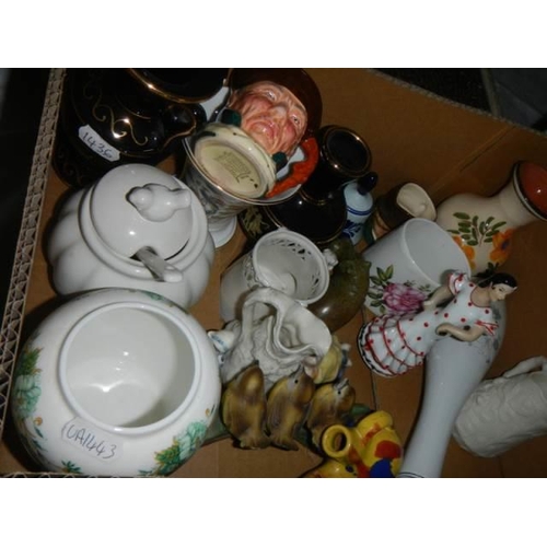 240 - A box of assorted ceramics, COLLECT ONLY.