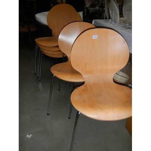 272 - A set of six Danish style chairs, COLLECT ONLY.