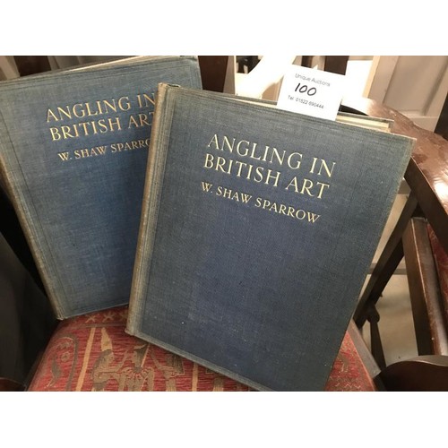 100 - 2x Angling in British Art by W.Shaw Sparrow Books