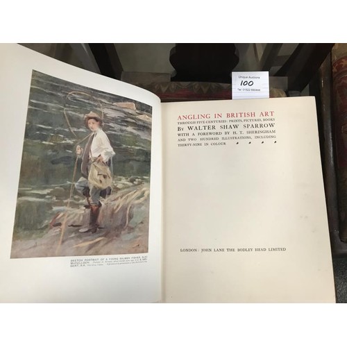 100 - 2x Angling in British Art by W.Shaw Sparrow Books