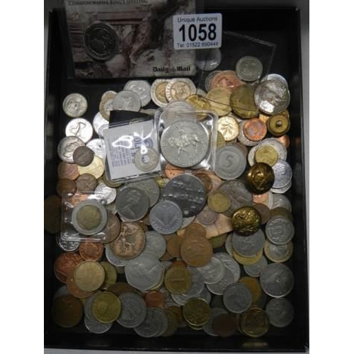 1058 - A good mixed lot of old coins.