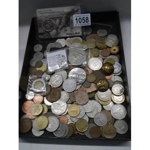 1058 - A good mixed lot of old coins.