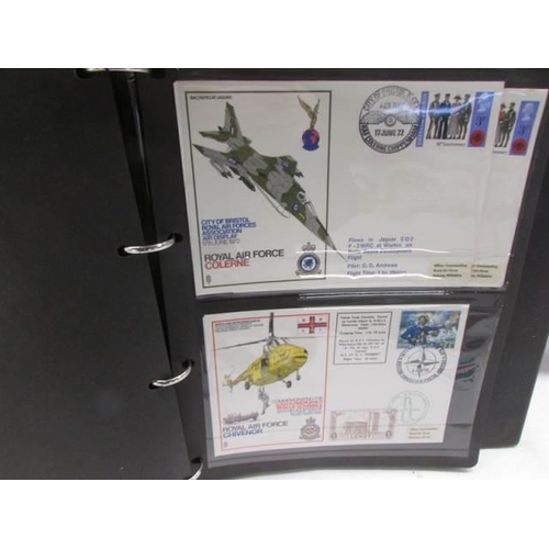 1194 - Two folders of R.A.F and aircraft related first day covers and postcards.