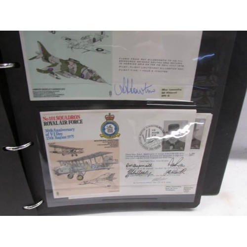 1194 - Two folders of R.A.F and aircraft related first day covers and postcards.