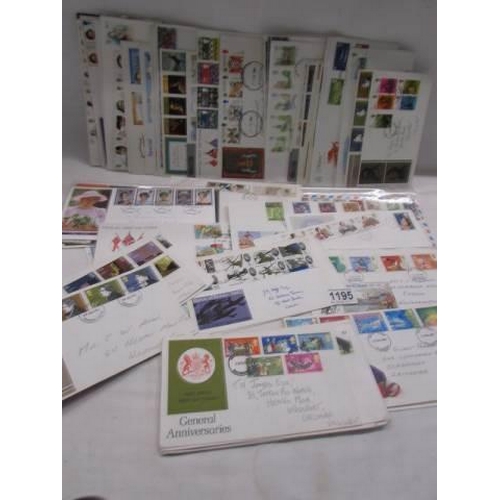 1195 - A good lot of first day covers.