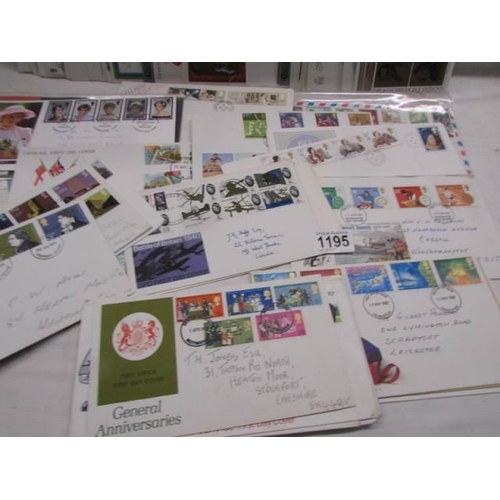 1195 - A good lot of first day covers.