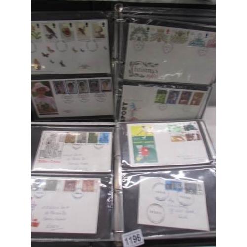 1196 - Two albums of first day covers.