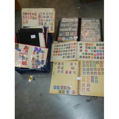 1180C - A large quantity of stamps in part filled albums.