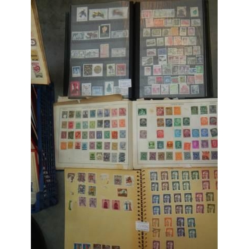 1180C - A large quantity of stamps in part filled albums.