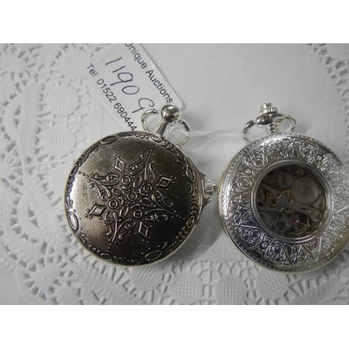 1190G - Two modern pocket watches.