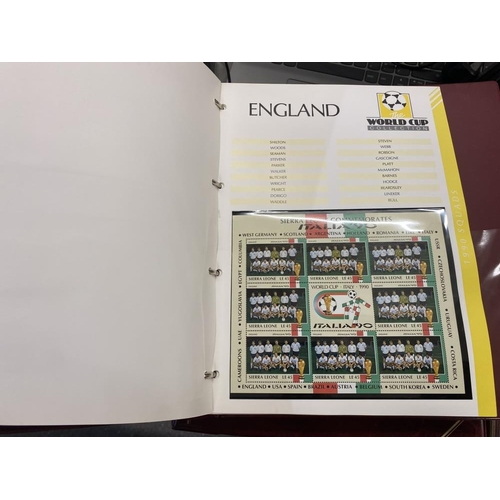 1200A - A good collection of World Cup Stamps including 6 albums of Masterfile Stamps and others. Including ... 