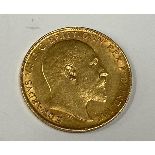 1100G - A 1902 Gold Half Sovereign