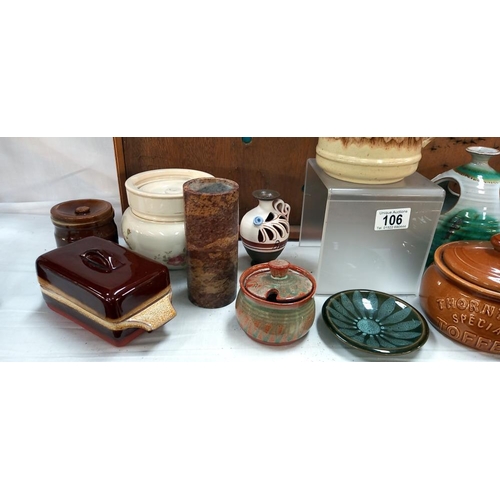 106 - A quantity of pottery etc