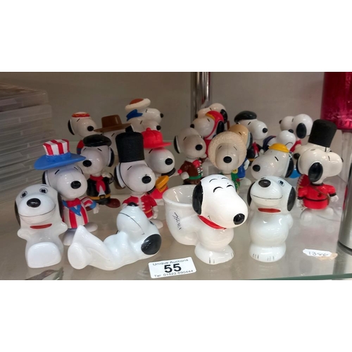 55 - A quantity of Snoopy figures including pottery and MacDonalds