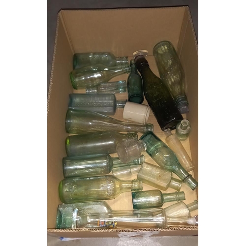 79 - 2 boxes of vintage bottles COLLECT ONLY