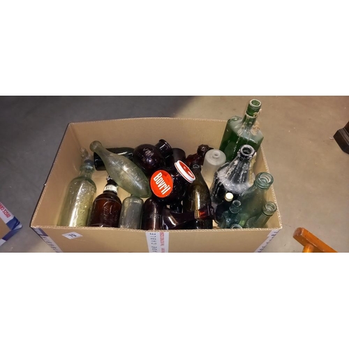 79 - 2 boxes of vintage bottles COLLECT ONLY