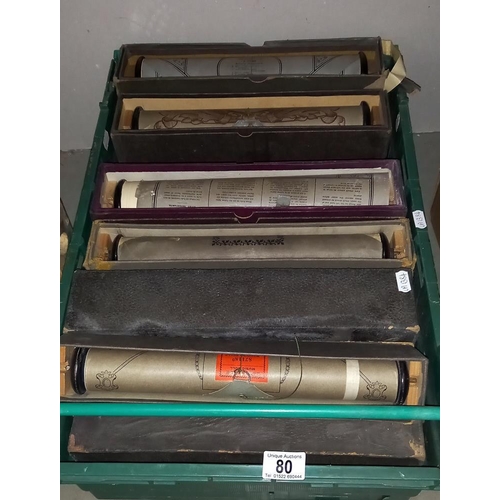 80 - A large quantity of pianola rolls COLLECT ONLY