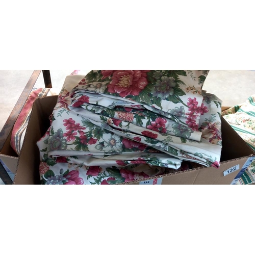 122 - 3 boxes of curtains