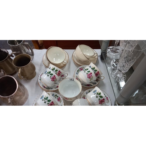 162 - A selection of bone china tea sets