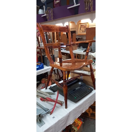 187 - A 19c carver chair COLLECT ONLY