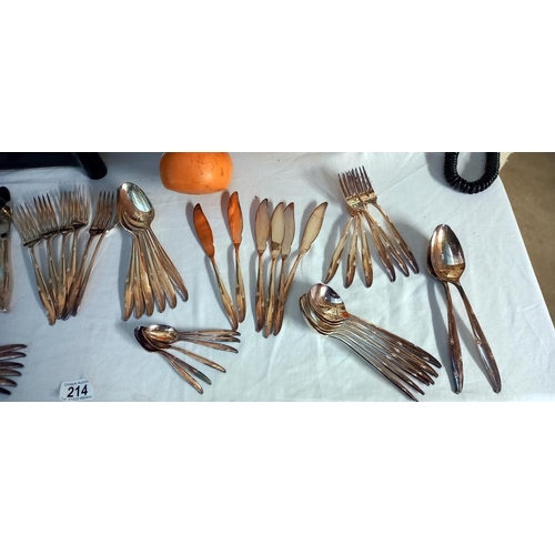 214 - A 56 piece cutlery set