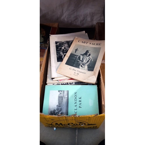 220 - 3 boxes of vintage booklets and travel books