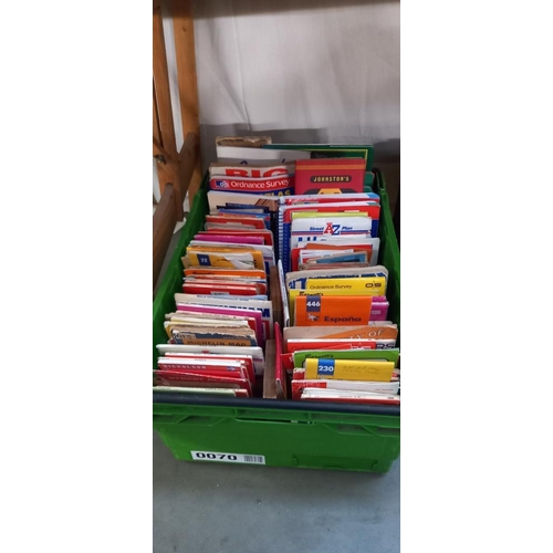 261 - 2 boxes of vintage maps