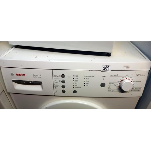 289 - A Bosch Classix 6 washing machine COLLECT ONLY