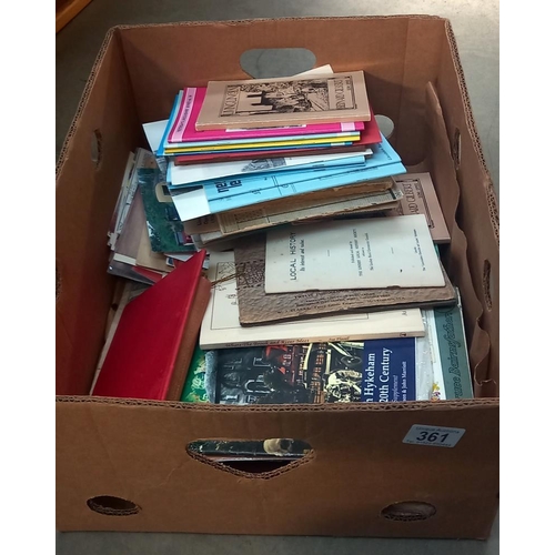 361 - A quantity of Lincoln booklets/pamphlets, photos, postcards etc