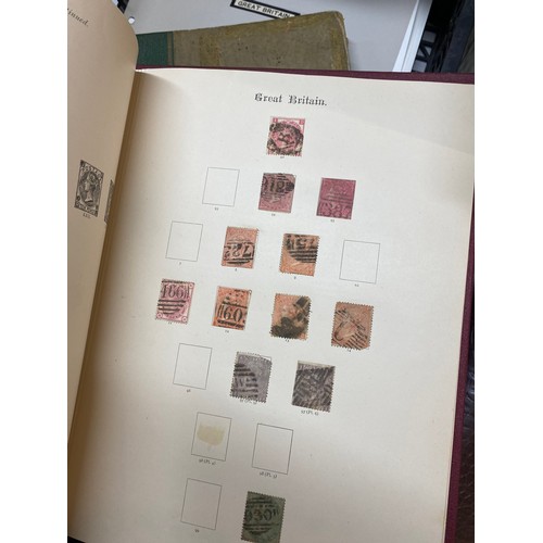 1180D - A collection of stamps including albums. Albums include GB including Victoria and later. Some mint b... 