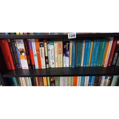 1249 - 6 shelves of paperback books COLLECT ONLY