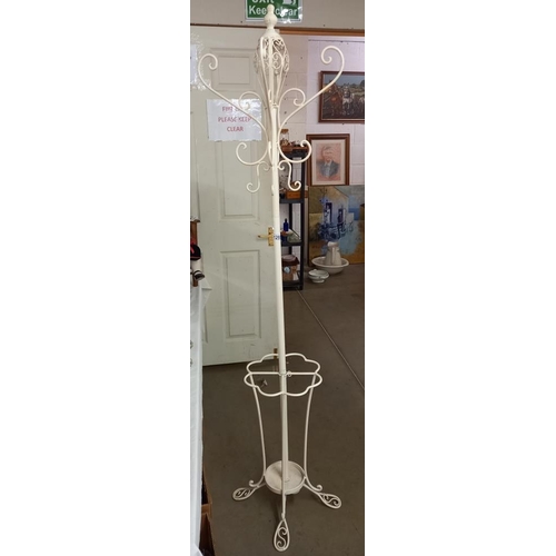 1255 - A wrought metal hat stand, COLLECT ONLY.