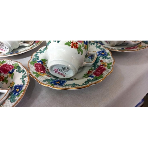 1259 - A Booths vintage 15 piece tea set COLLECT ONLY