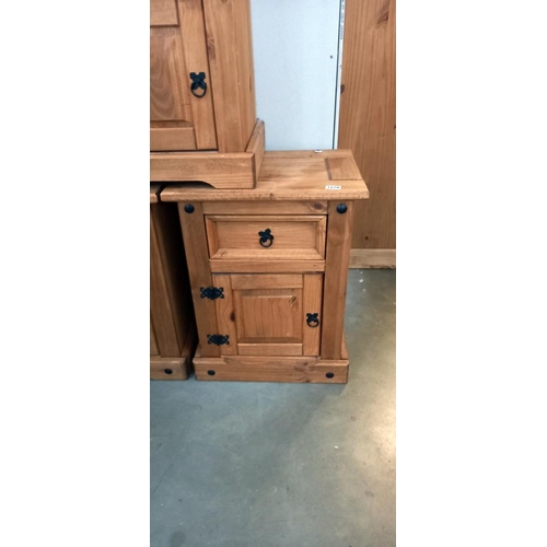 1279 - A pine bedside cabinet COLLECT ONLY