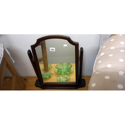 1281 - A dressing table mirror COLLECT ONLY