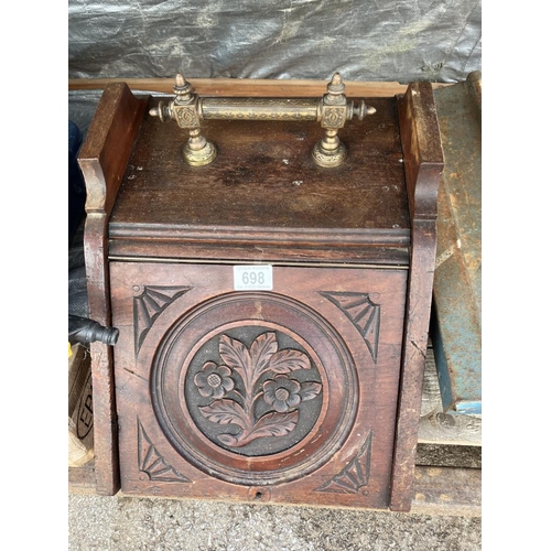 698 - A Victorian coal box COLLECT ONLY