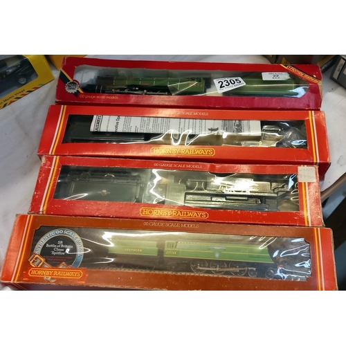 2305 - 4 boxed Hornby including R.374 , R.295 & '00' gauge locomotives