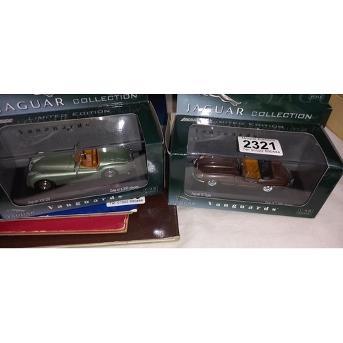 2321 - 6 boxed Lledo limited edition Jaguar cars