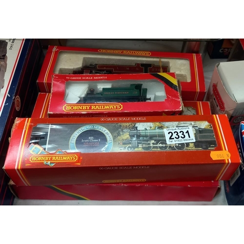 2331 - 5 boxed Hornby railways '00' gauge locomotive including R.852, R.077 & R.072