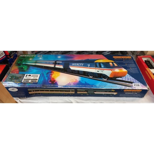 2338 - A boxed Hornby electric train set Intercity 125 & Minnie play mat