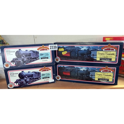 2339 - 4 boxed Bachmann branch line super smooth locomotives including 31-852A, 31-602, 31-852 & 31-604