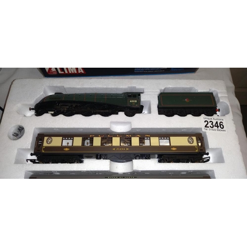 2346 - A Hornby R1024 Queen of Scots A4 golden plover train set, no outer box