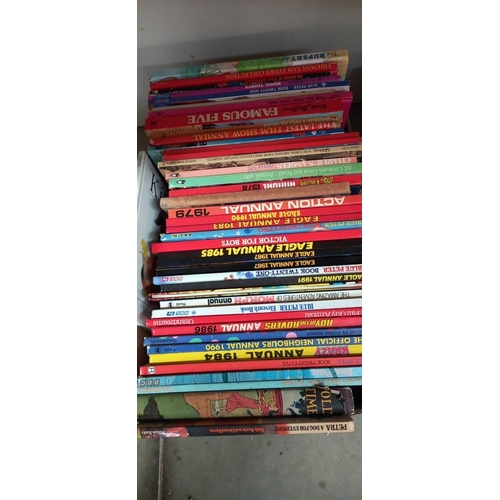 2375 - A good lot of annuals and books including Petra (of Blue Peter fame) Eagle etc