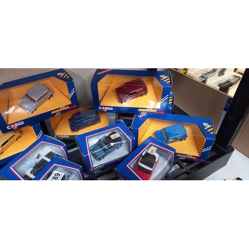 2389 - A quantity of boxed mainly Corgi mini diecast models including Citroen 2CV etc