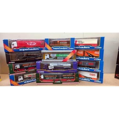 2394 - 12 x Corgi Superhaulers including Eddie Stobart